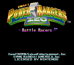 Power Rangers Zeo - Battle Racers